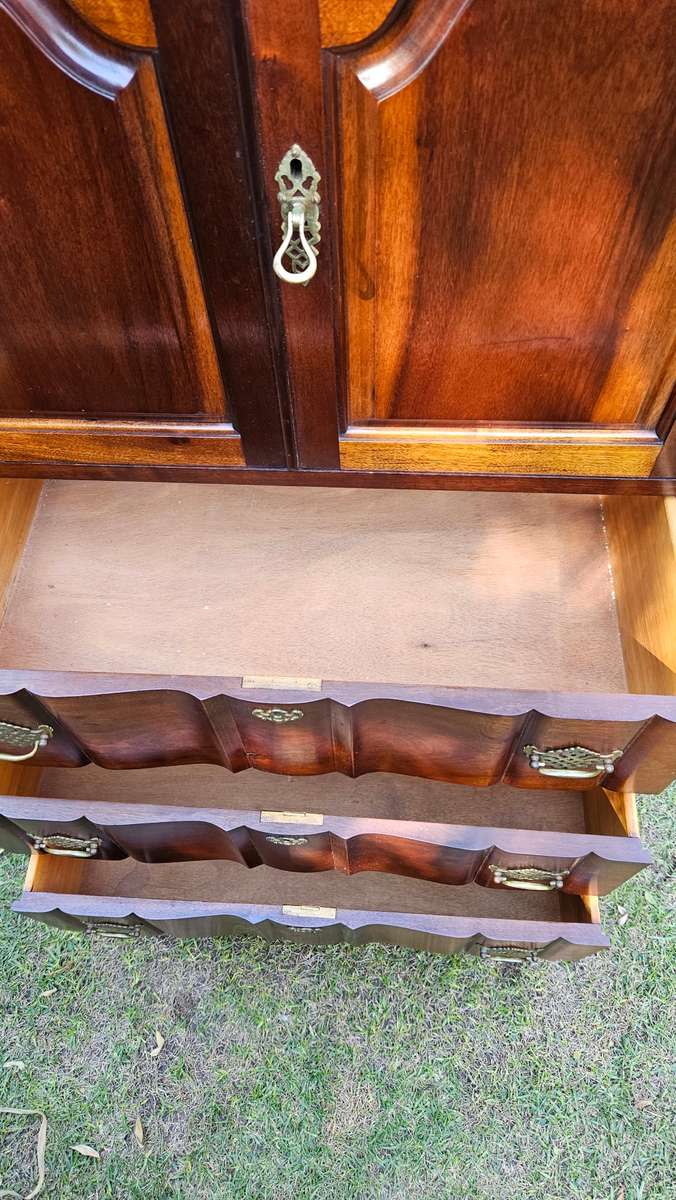 Vintage Imbuia Ball & Claw Tall Boy