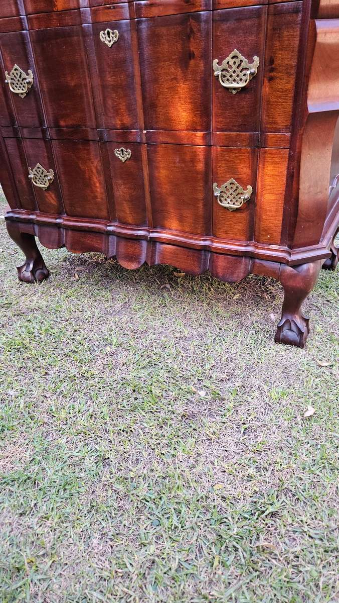 Vintage Imbuia Ball & Claw Tall Boy