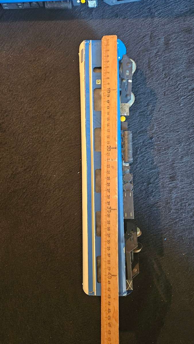 Vintage Blue Train Coaches