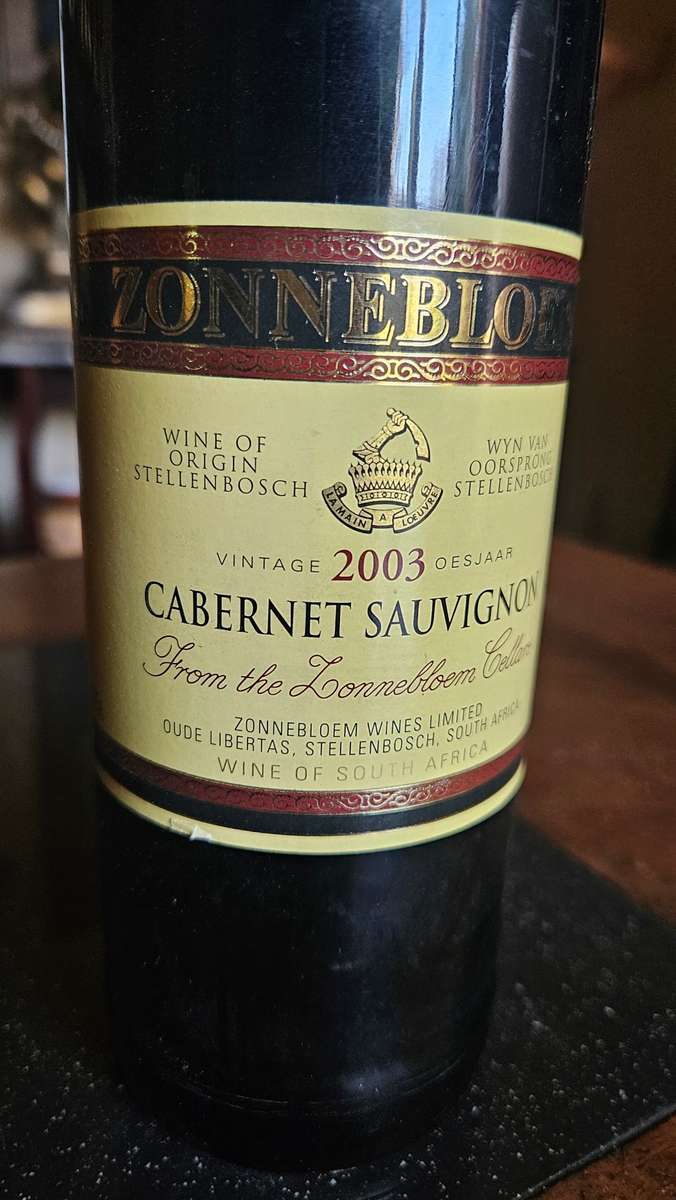 2003 Zonnebloem Cabernet Sauvignon