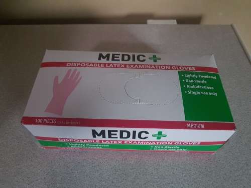 Latex gloves (100 in box)