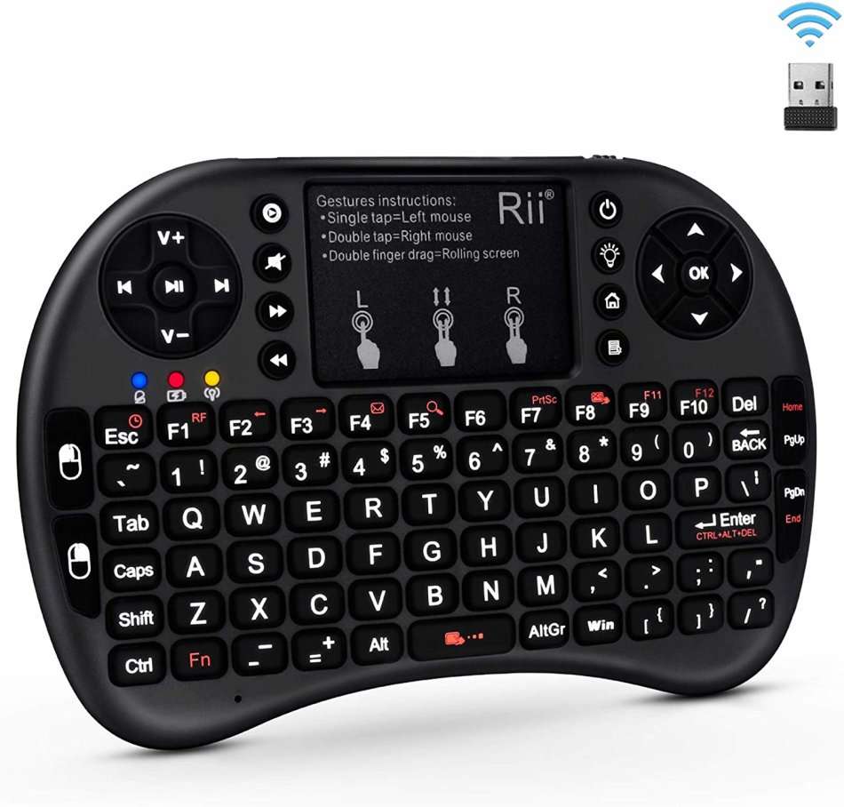 ***SLASHED PRICE***Wireless QWERTY Keyboard Air Mouse Rainbow RGB Backlit