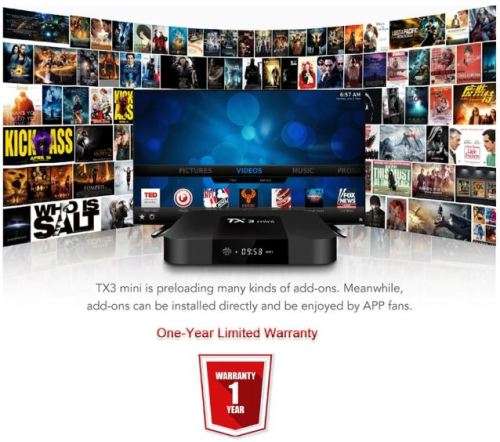 TX3 4K SMART TV BOX 2GB + 16 GB Android 8.1.2