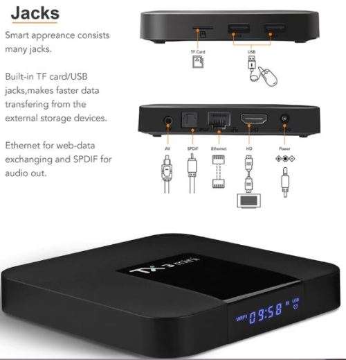 TX3 4K SMART TV BOX 2GB + 16 GB Android 8.1.2