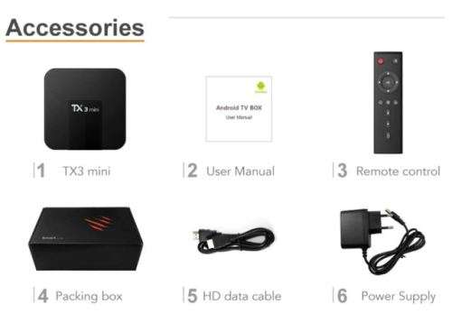 TX3 4K SMART TV BOX 2GB + 16 GB Android 8.1.2