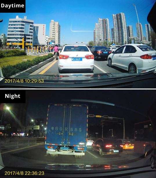 FHD 1080P Dash Cam 4.3 Inch Rearview Mirror Video Recorder With Rear View Camera Camcorder