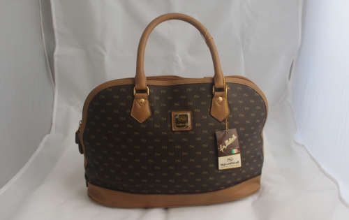 Luigi Mallavelli Milano Leather Handbag Mint Condition