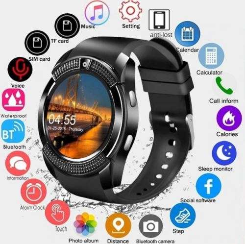 Professional UNISEX SMART WATCH PHONE w bluetooth, heart rate monitor, pedometer, sleep monitor etc.