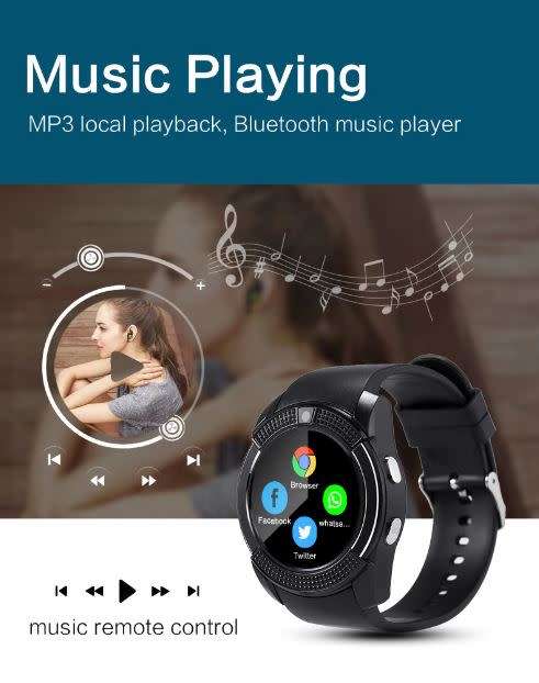 Professional UNISEX SMART WATCH PHONE w bluetooth, heart rate monitor, pedometer, sleep monitor etc.