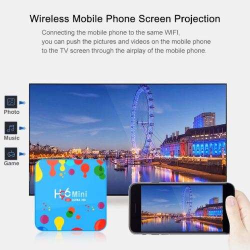 4GB RAM 128 GB ROM H6 6K ALL WINNER SMART TV BOX