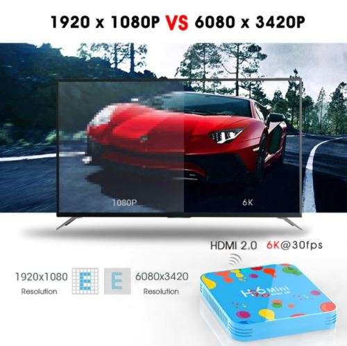 4GB RAM 128 GB ROM H6 6K ALL WINNER SMART TV BOX