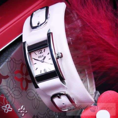 RELIC by FOSSIL **AUTHENTIC GENUINE LADIES PINK LEATHER WATCH