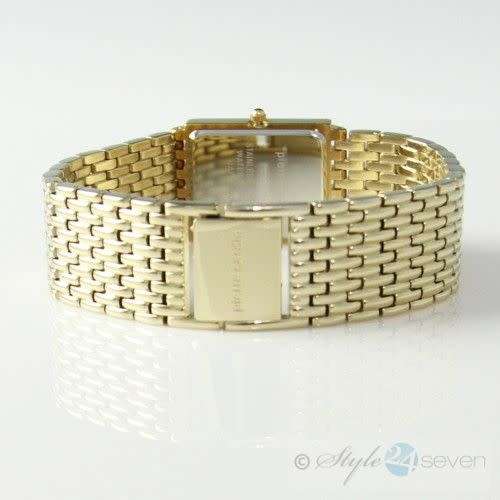 PIERRE CARDIN **AUTHENTIC GOLD-TONE DIAMOND ACCENTED WATCH