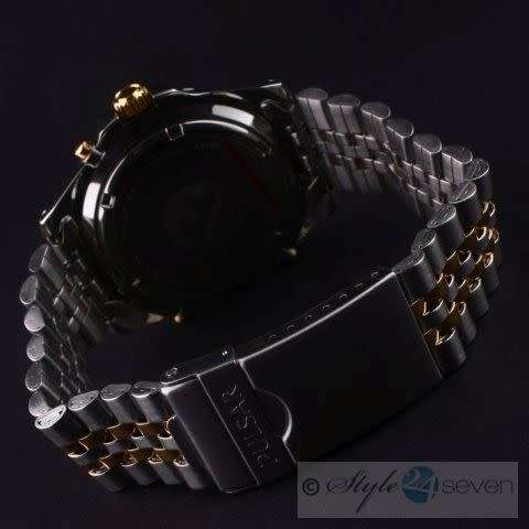 PULSAR **AUTHENTIC BRANDED GENTS TWO-TONE ANALOGUE AND DIGITAL 100m WATER RESISTANT WATCH