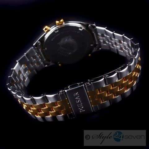 PULSAR **AUTHENTIC BRANDED GENTS TWO-TONE ANALOGUE AND DIGITAL 100m WATER RESISTANT WATCH