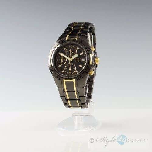 PULSAR **AUTHENTIC BRANDED 100m CHRONOGRAPH TWO-TONE WATCH