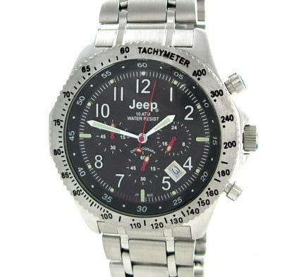 JEEP GENTS AUTHENTIC CHRONOGRAPH TACHYMETER WATCH *ONLY ONE AVAILABLE
