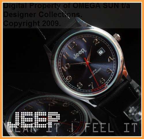 JEEP AUTHENTIC MENS BLUE FACE WATCH - IMPORTED FROM EUROPE *BRAND NEW!* FREE SHIPPING