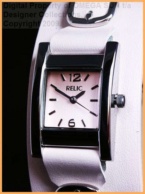 RELIC by FOSSIL *BRAND NEW* 100% AUTHENTIC PINK LEATHER WATCH WITH FREE COURIER DELIVERY!