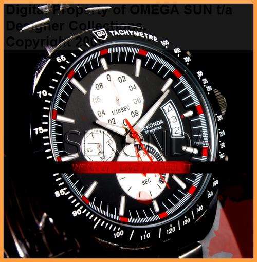 **R1,995.00** SEKONDA GENTS STAINLESS STEEL SPORTS STYLE CHRONOGRAPH WATCH - ABSOLUTELY BEAUTIFUL!!!