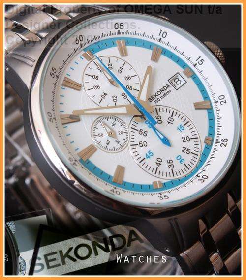 **R1,995.00** SEKONDA GENTS STAINLESS STEEL SPORTS STYLE CHRONOGRAPH WATCH - ABSOLUTELY BEAUTIFUL!!!