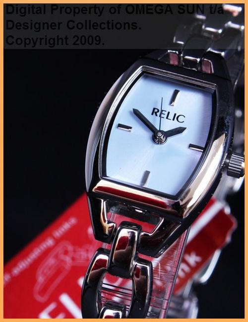 RELIC by FOSSIL - IMPORTED FROM LONDON - AUTHENTIC LADIES BLUE FACE WATCH