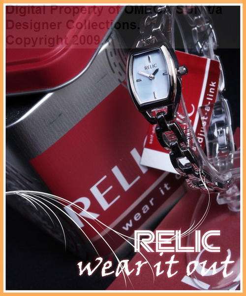 RELIC by FOSSIL - IMPORTED FROM LONDON - BRAND NEW AUTHENTIC GENUINE LADIES BLUE FACE WATCH