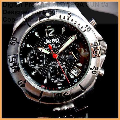 **R2,150.00** JEEP AUTHENTIC BLACK ETCHED FACE CHRONOGRAPH - BRAND NEW WITH FULL GUARANTEE!!!
