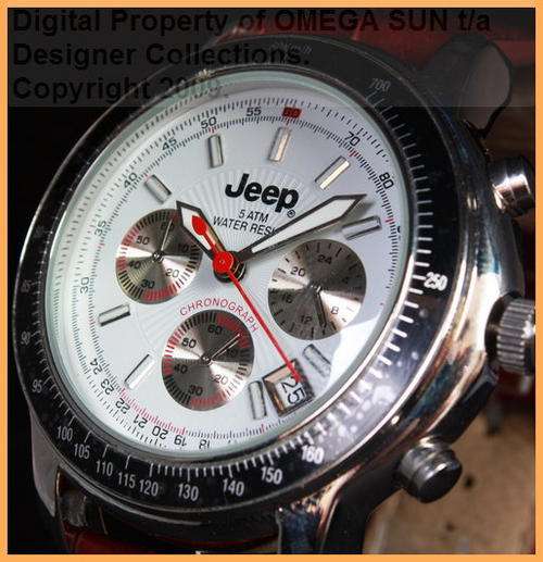 JEEP AUTHENTIC LEATHER CHRONOGRAPH - BRAND NEW WITH GUARANTEE!!!