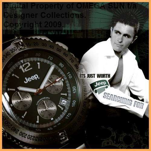 **R2,399.00** - JEEP GENTS AUTHENTIC BLUE FACE CHRONOGRAPH - IMPORTED FROM EUROPE - BRAND NEW!