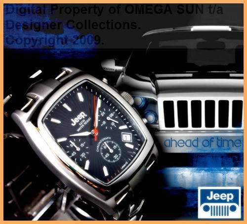 **R2,199.00** JEEP GENTS AUTHENTIC BLACK CHRONOGRAPH - BRAND NEW WITH FULL GUARANTEE!!!