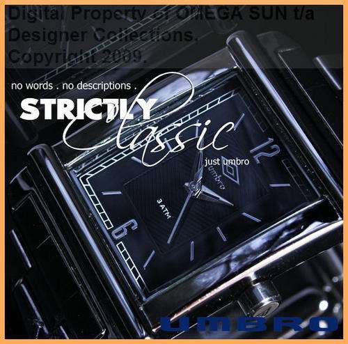 UMBRO LADIES AUTHENTIC BLACK DIAL ANALOGUE WATCH - IMPORTED FROM EUROPE **BRAND NEW!!!**