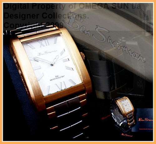**R2,199.00**  BEN SHERMAN AUTHENTIC DESIGNER GOLD AND STAINLESS STEEL WATCH *BRAND NEW* LAST 2 LEFT