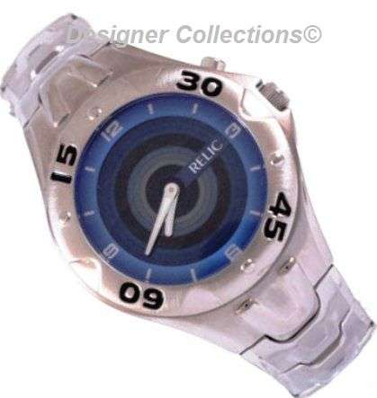 RELIC by FOSSIL - AUTHENTIC GENTS STAINLESS STEEL BRACELET WATCH - IMPORTED FROM EUROPE - BRAND NEW!