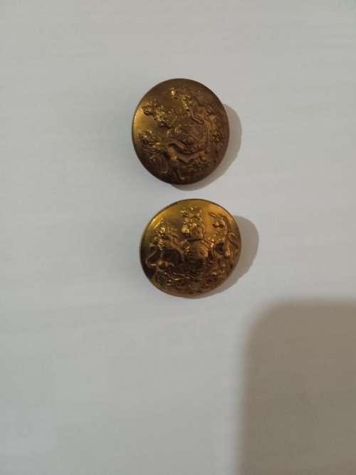 2 x British Military buttons