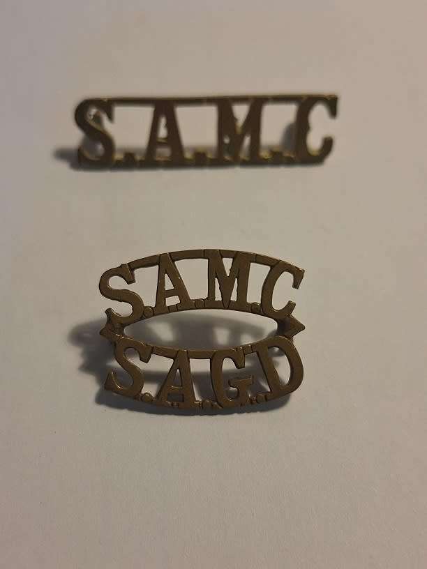 South African Medical corps title badge