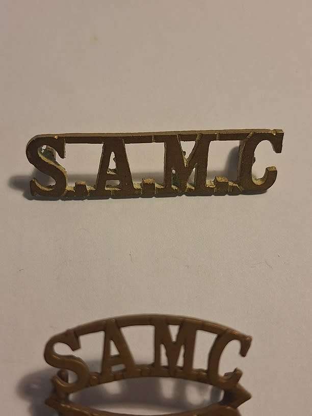 South African Medical corps title badge