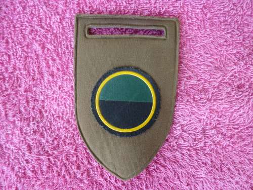 INFANTRY RUBBERISED FLASH - C COY. - PIN INTACT