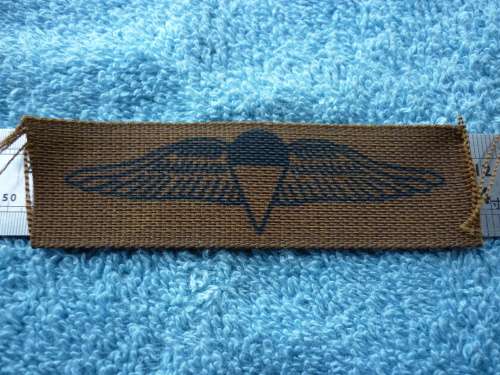 SADF BASIC PARA WING - BLACK ON NUTRIA