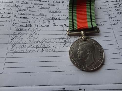 DEFENCE MEDAL TO AS BIERMAN 'QSC' 6TH ARMOURED DIVISION