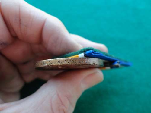 BRONZE WAR MEDAL - TO PTE JACK MASALELA SANLC - SEE CONDITION