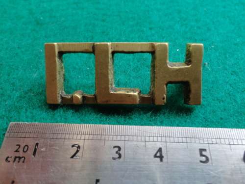 BOER WAR IMPERIAL LIGHT HORSE TITLE - 2 INTEGRAL CAST LUGS