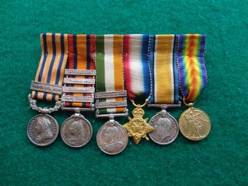 CONTEMPORARY MINIATURE GROUP BSAP 1896 BAR,QSA BARS-WITTEBERGEN,DIAMONDHILL,JHB&CC,KSA &,WW1 TRIO