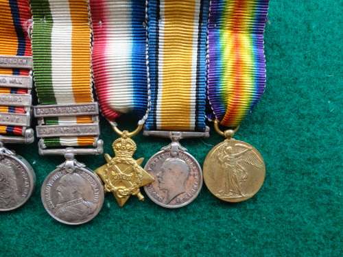 CONTEMPORARY MINIATURE GROUP BSAP 1896 BAR,QSA BARS-WITTEBERGEN,DIAMONDHILL,JHB&CC,KSA &,WW1 TRIO