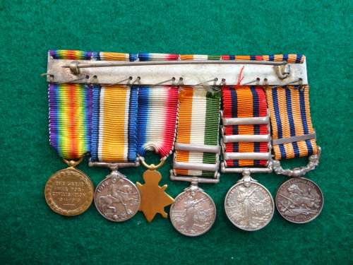 CONTEMPORARY MINIATURE GROUP BSAP 1896 BAR,QSA BARS-WITTEBERGEN,DIAMONDHILL,JHB&CC,KSA &,WW1 TRIO