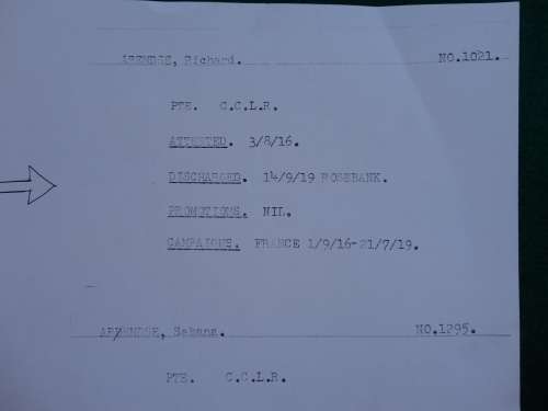 PAIR (COMPLETE) TO R ARENDSE - CAPE COLOURED LABOUR REGT. MIC INC. FRANCE 1/9/16 - 21/7/19