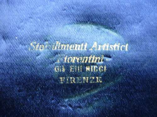 MILIZIA FASCISTA-ITALIAN WW2 FASCIST MILITIA MEDAL-ORIGINAL BOX LID DETACHED - MEDAL 5CM DIAMETER