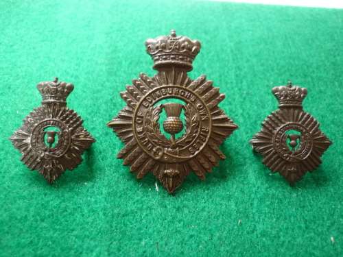 ' DUKES ' CAP AND COLLAR SET - ALL LUGS INTACT - WW2