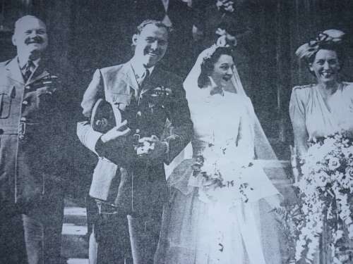 ATTRIBUTED OBE MINIATURE GROUP WING COMMANDER GEORGE BRADY-48 SQUAD IN UK & 222 GROUP-COPY RESEARCH