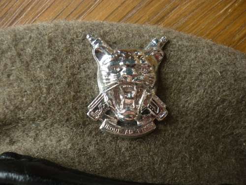 SWATF BERET WITH REGT ERONGO CHROME BADGE - SIZE 59